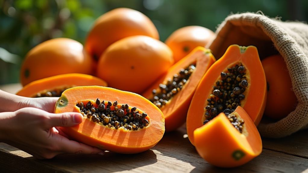 choose ripe papaya carefully