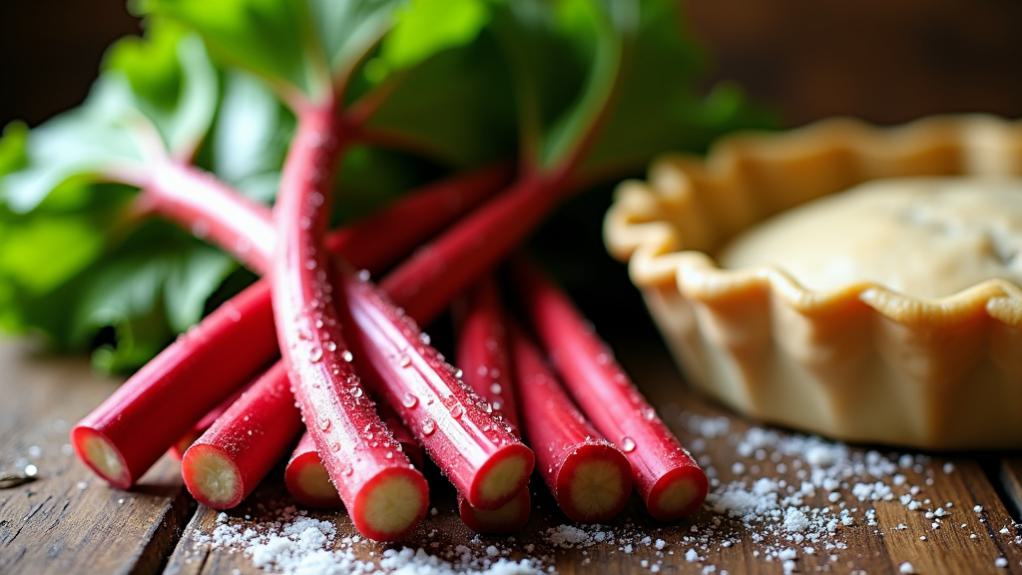 cooking with rhubarb tips