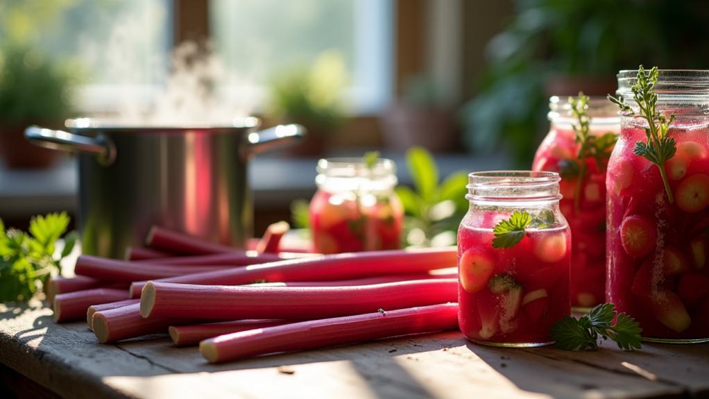 pickled rhubarb preparation method