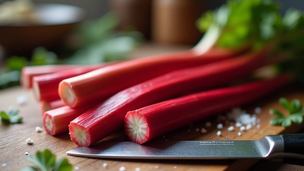 rhubarb cooking preparation steps