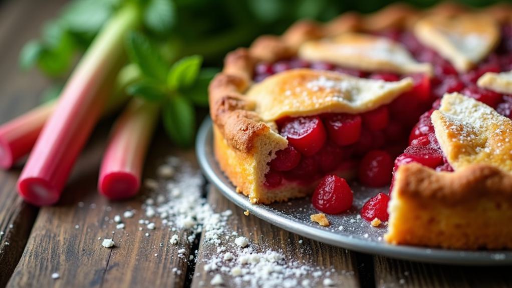 rhubarb enhances baked treats