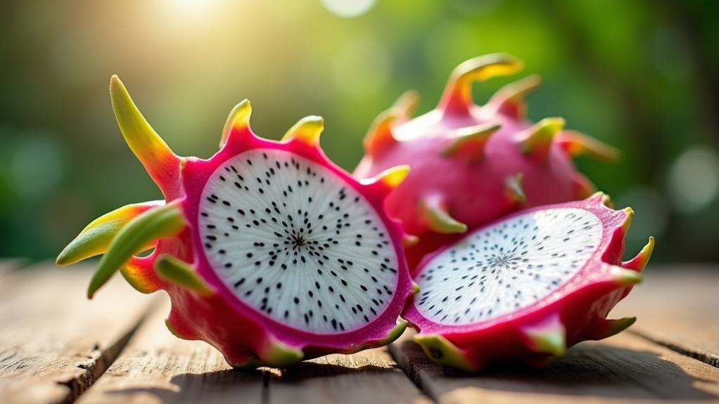 selecting ripe dragon fruit